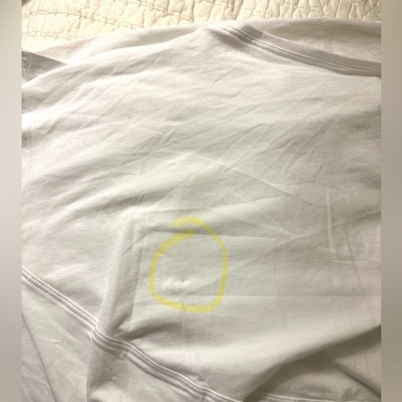 NWT💕 Lululemon Back In Action Short Sleeve White Size 10 - Picture 4 of 6